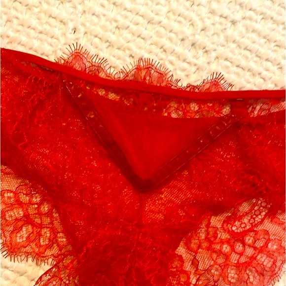 NWOT Incanto Luxury Lace Leather detailed panties size M - Picture 4 of 6